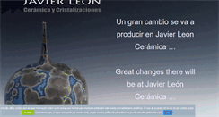 Desktop Screenshot of javierleonceramica.com